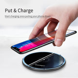 Desktop 10W Qi Wireless Fast Charger For iPhone/Android Phones