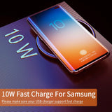 Desktop 10W Qi Wireless Fast Charger For iPhone/Android Phones