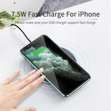 Desktop 10W Qi Wireless Fast Charger For iPhone/Android Phones