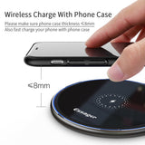 Desktop 10W Qi Wireless Fast Charger For iPhone/Android Phones