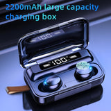 Wireless Waterproof Earbuds with 2200 mAh Power Bank