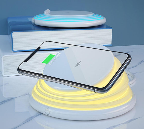 Foldable LED 10W Qi Wireless iPhone/Android Fast Charger