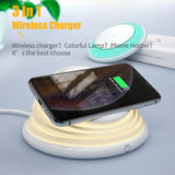 Foldable LED 10W Qi Wireless iPhone/Android Fast Charger