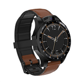 Stylish Leather Band Smart Watch - Android OS