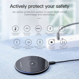 Desktop 10W Qi Wireless Fast Charger For iPhone/Android Phones